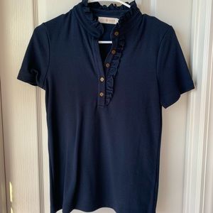 Tori Burch Navy polo